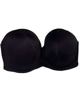 38H padded black strapless bra